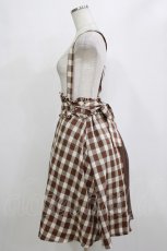 画像2: axes femme POETIQUE / バックプリーツサス付スカート M ブラウン H-26-02-21-031-AX-SK-NS-ZH (2)