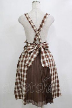 画像3: axes femme POETIQUE / バックプリーツサス付スカート M ブラウン H-26-02-21-031-AX-SK-NS-ZH