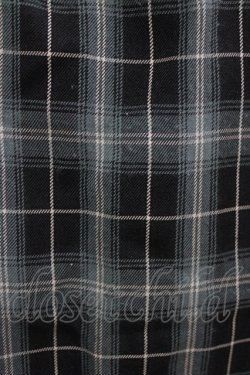 画像4: axes femme / 裾プリーツチェック柄スカート M グリーン H-26-02-21-035-AX-SK-NS-ZH