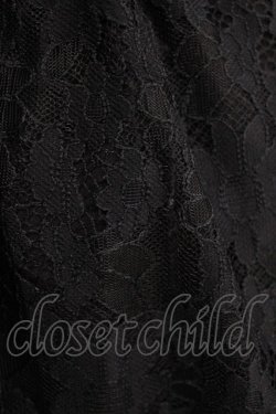 画像4: DearMyLove / レースのフリルレースアップスカート M ブラック H-26-02-21-038-EL-SK-NS-ZH