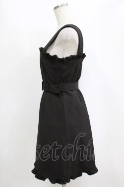 画像2: Ank Rouge / ベルト付きジャンパースカート M ブラック H-26-02-21-040-CA-OP-NS-ZH