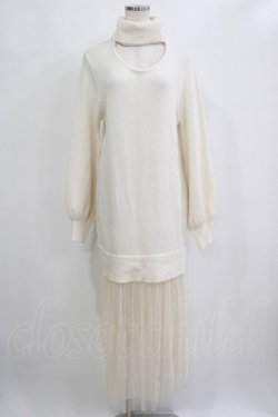 画像1: EATME / チュールドッキングニットワンピース Free オフ H-26-02-21-042-LO-OP-NS-ZH