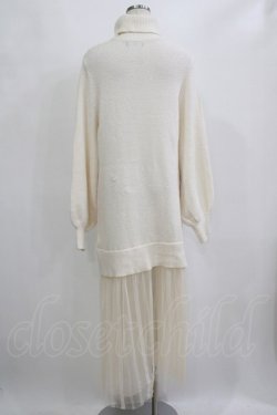 画像3: EATME / チュールドッキングニットワンピース Free オフ H-26-02-21-042-LO-OP-NS-ZH