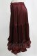 画像2: axes femme kawaii / ミディフリルペチスカート M ワイン H-26-02-21-046-AX-SK-NS-ZH (2)