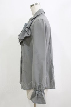 画像2: axes femme / ラッフルフリルブラウス M グレー H-26-02-21-047-AX-BL-NS-ZH