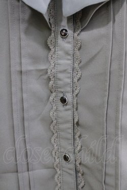 画像4: axes femme / ラッフルフリルブラウス M グレー H-26-02-21-047-AX-BL-NS-ZH