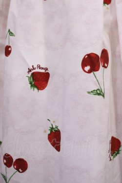 画像3: Ank Rouge / LacyCherryberryウエスト切替ジャンパースカート M オフ/ピンク H-26-02-21-1004-CA-OP-NS-ZH