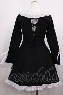 画像2: mellfy memory / Precious memories flare ニットワンピース M ブラック H-26-02-21-1007-0-OP-NS-ZH