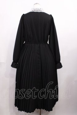 画像2: m petit by misako / AM*レースエリプリーツワンピース L ブラック H-26-02-21-1001-LO-OP-NS-ZH