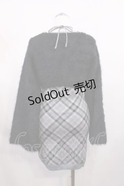 画像2: Bubbles / チェックシャギーカーデワンピース M グレー H-26-02-21-1010-CA-OP-NS-ZH