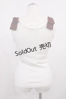 画像2: Amavel / 肩リボンタンクトップ Free オフ H-26-02-21-1017-CA-TO-NS-ZH