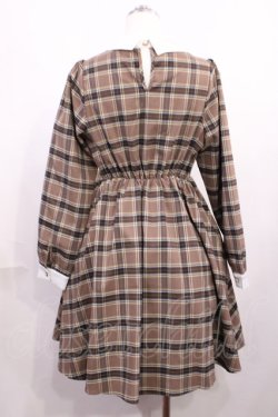 画像2: Amavel / チェックワンピース Free ベージュ H-26-02-21-1002-CA-OP-NS-ZH