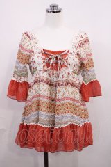 LIZ LISA / ボーダーシフォントップス Free オフ H-26-02-21-1019-LO-TO-NS-ZH