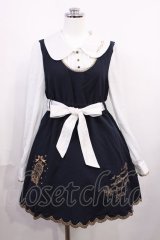 Ank Rouge / ドッキングワンピース M ネイビー H-26-02-21-1003-CA-OP-NS-ZH