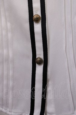 画像3: Amavel / Romantique Emblemチェックリボン&ネクタイブラウス Free オフ/パープル H-26-02-21-1023-CA-BL-NS-ZH