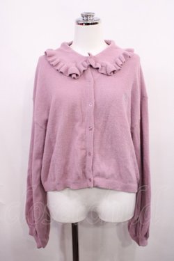 画像1: merry jenny / bearフリルカラーカーディガン Free ピンク H-26-02-21-1027-LO-TO-AK-ZH
