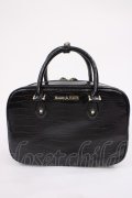 Maison de FLEUR / クロコ型押しバッグ  ブラック H-26-02-21-1034-LO-BG-YZ-ZH