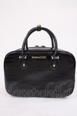画像1: Maison de FLEUR / クロコ型押しバッグ  ブラック H-26-02-21-1034-LO-BG-YZ-ZH (1)