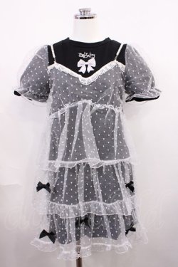 画像1: Ank Rouge / ティアードレイヤードTe M ブラック H-26-02-21-1040-CA-TS-NS-ZH