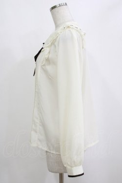 画像2: axes femme POETIQUE / タイ付きピンタックブラウス M 生成り H-26-02-21-053-AX-BL-NS-ZH