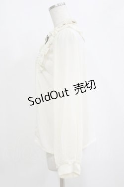 画像2: axes femme / ブローチ付きヴィンテージブラウス M 生成り H-26-02-21-054-AX-BL-NS-ZH