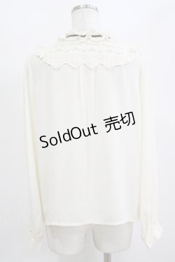 画像3: axes femme / ブローチ付きヴィンテージブラウス M 生成り H-26-02-21-054-AX-BL-NS-ZH