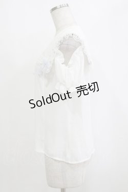 画像2: Ank Rouge / はしごレースブラウス M オフ/ラベンダー H-26-02-21-055-CA-BL-NS-ZH