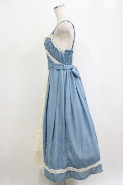 画像2: axes femme kawaii / ヴィンテージシフォンジャンパースカート M サックス H-26-02-21-006-AX-OP-NS-ZH