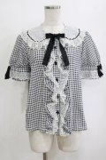 Angelic Pretty / ギンガムはしごレースブラウス Free ブラック H-26-02-21-057-AP-BL-NS-ZH