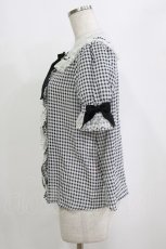 画像2: Angelic Pretty / ギンガムはしごレースブラウス Free ブラック H-26-02-21-057-AP-BL-NS-ZH (2)