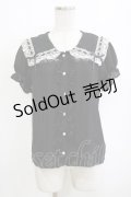 Ank Rouge / はしごレースブラウス M ブラック H-26-02-21-059-CA-BL-NS-ZH