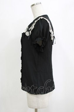 画像2: Ank Rouge / はしごレースブラウス M ブラック H-26-02-21-059-CA-BL-NS-ZH