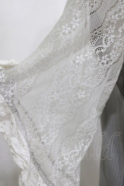 画像4: axes femme / レース×リボン袖プルオーバー M グレー H-26-02-21-062-AX-TO-NS-ZH