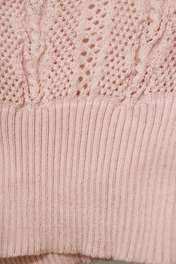 画像4: axes femme / 透かし編みニットカーデ M ピンク H-26-02-21-063-AX-TO-NS-ZH