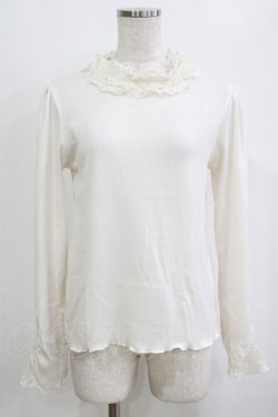 画像1: axes femme / フリルカットプルオーバー M オフ H-26-02-21-064-AX-TO-NS-ZH