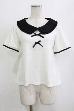 画像1: LIZ LISA / 配色プルオーバー Free オフ/ブラック H-26-02-21-066-LO-TO-NS-ZH