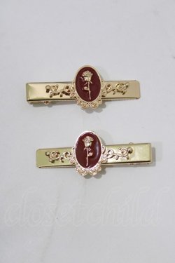 画像2: m petit by misako / AMフラワー2Pクリップ  レッド H-26-02-21-075-LO-AC-NS-ZH