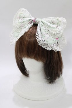 画像1: BABY,THE STARS SHINE BRIGHT / 眠りアリスプリントカチューシャ  ミント H-26-02-21-079-BA-AC-NS-ZH