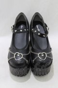 majoretty / エナメル厚底シューズ L ブラック H-26-02-21-083-GO-SH-NS-ZH