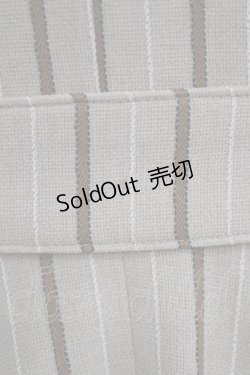 画像4: Innocent World / 英国調ストライプワンピース L カフェオレ×ショコラ/Cafe au lait×Chocolat H-26-02-21-013-IW-OP-NS-ZH