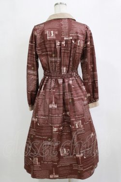 画像3: axes femme / nouvelle柄ワンピース Free ボルドー H-26-02-21-014-AX-OP-NS-ZH