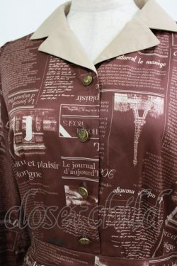 画像5: axes femme / nouvelle柄ワンピース Free ボルドー H-26-02-21-014-AX-OP-NS-ZH