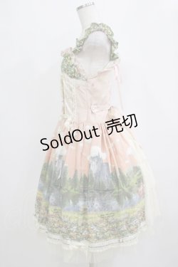 画像2: BABY,THE STARS SHINE BRIGHT / 追憶の鏡の中のLabyrinth柄シャーロットジャンパースカート Free オレンジ H-26-02-21-002-BA-OP-NS-ZH