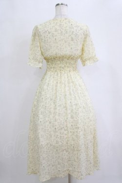画像3: axes femme POETIQUE / 花柄シフォンワンピース M イエロー H-26-02-21-016-AX-OP-NS-ZH