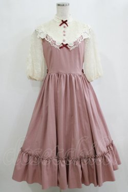 画像1: Innocent World / つる薔薇レースアニバーサリーワンピース M ピンク/生成 H-26-02-21-017-IW-OP-NS-ZH