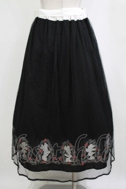 画像3: axes femme / ディズニー/ミニー刺繍スカート M ブラック H-26-02-21-020-AX-SK-NS-ZH