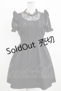 Ank Rouge / レース切替ワンピース M ブラック H-26-02-22-029-CA-OP-NS-ZH