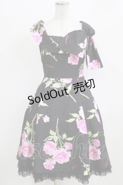 画像1: JESUS DIAMANTE / 新BBワンピース 40 プレミアムローズ/ブラック H-26-02-22-030-JE-OP-NS-ZH