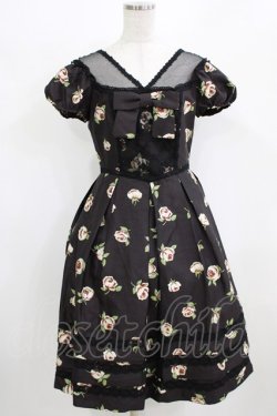 画像1: JESUS DIAMANTE / ミラーナワンピース 40 バルドーバラ/ブラック H-26-02-22-031-JE-OP-NS-ZH