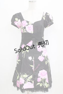 画像1: JESUS DIAMANTE / コアクマワンピース 40 プレミアムローズ/ブラック H-26-02-22-032-JE-OP-NS-ZH